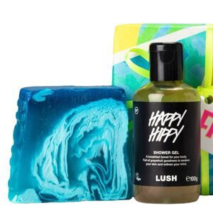 Lush Fresh As Gift: Happy Hippy Shower Gel & Outback Mate Soap Citrus Minty NWT